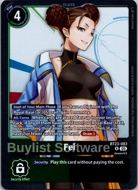 Fei [BT23-083] [Hackers' Slumber] Foil