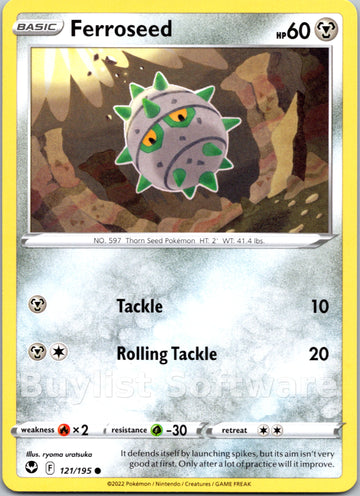 Ferroseed [121/195] [Silver Tempest]