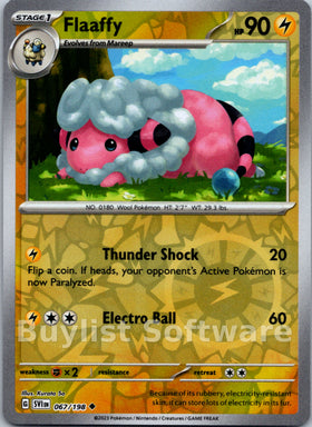 Flaaffy [067/198] [Scarlet & Violet Base Set] Reverse Holofoil
