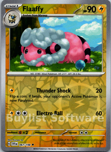 Flaaffy [067/198] [Scarlet & Violet Base Set] Reverse Holofoil