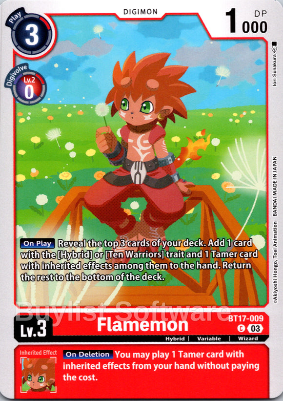 Flamemon [BT17-009] [Secret Crisis]