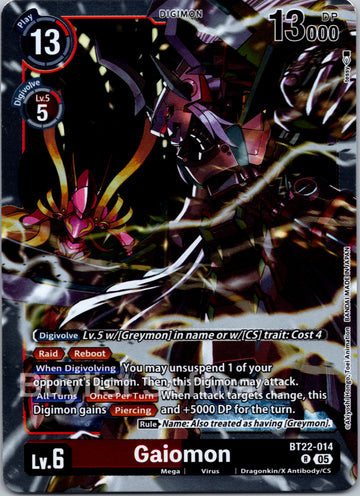 Gaiomon [BT22-014] [Cyber Eden] Foil