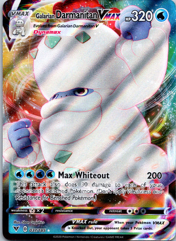 Galarian Darmanitan VMAX [037/185] [Vivid Voltage] Holofoil