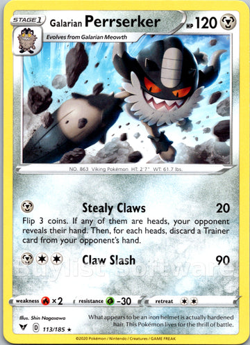 Galarian Perrserker [113/185] [Vivid Voltage]