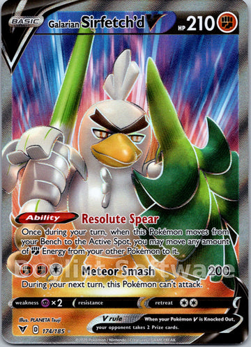 Galarian Sirfetch'd V [174/185] [Vivid Voltage] Holofoil