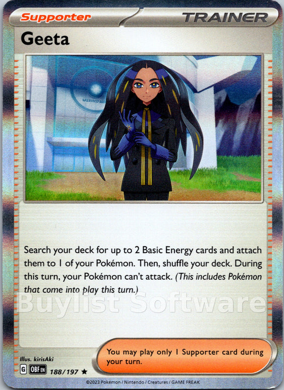 Geeta [188/197] [Obsidian Flames] Holofoil