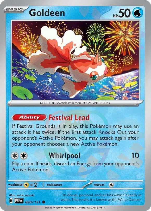 Goldeen (Master Ball Pattern) [020/131] [Prismatic Evolutions] Holofoil