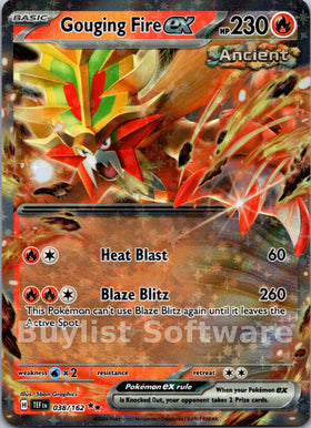 Gouging Fire ex [038/162] [Temporal Forces] Holofoil