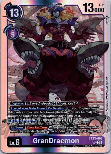GranDracmon [BT23-068] [Hackers' Slumber] Foil