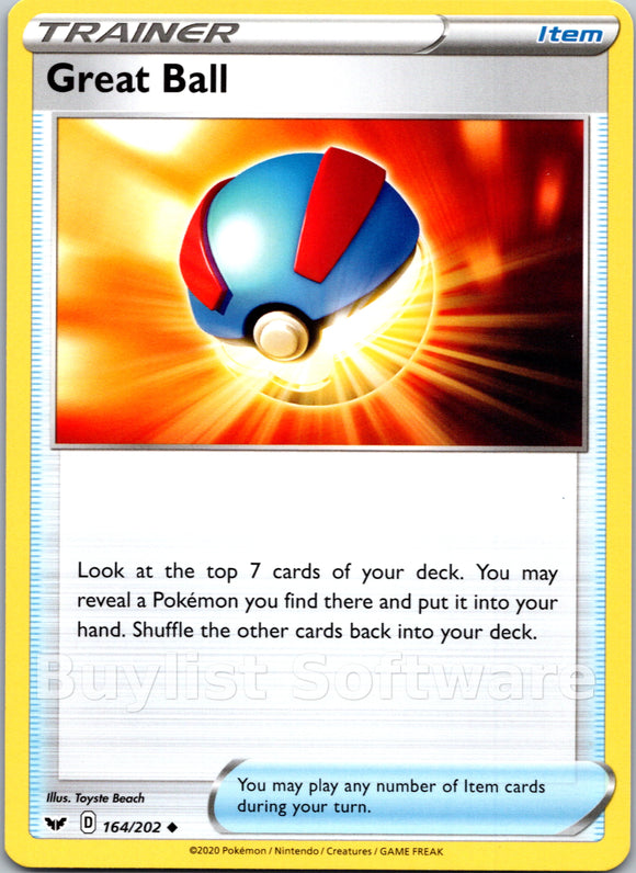 Great Ball [164/202] [Sword & Shield Base Set]