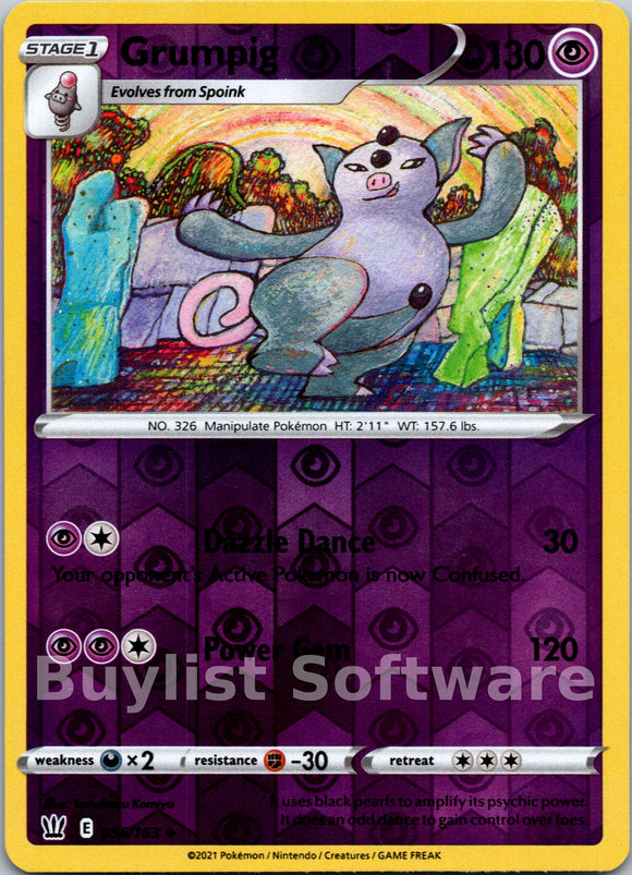 Grumpig [056/163] [Battle Styles] Reverse Holofoil