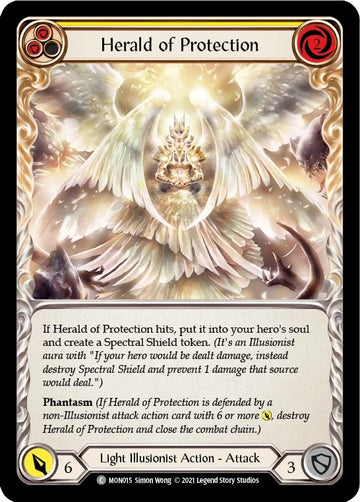 Herald of Protection (Yellow) [MON015] [Monarch] Unlimited Edition Normal