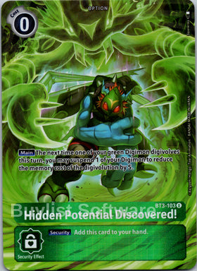 Hidden Potential Discovered! (Alternate Art) [BT3-103] [Dimensional Phase] Foil