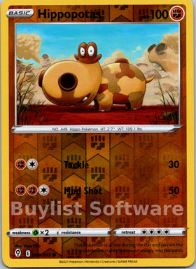 Hippopotas [084/203] [Evolving Skies] Reverse Holofoil