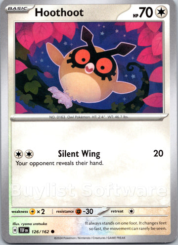 Hoothoot [126/162] [Temporal Forces]