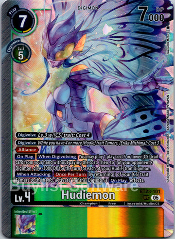 Hudiemon [BT23-101] [Hackers' Slumber] Foil