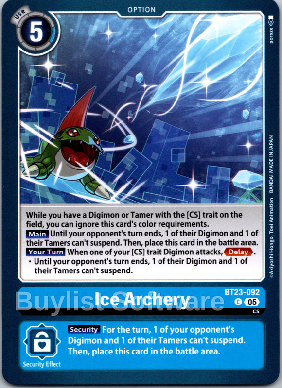 Ice Archery [BT23-092] [Hackers' Slumber]
