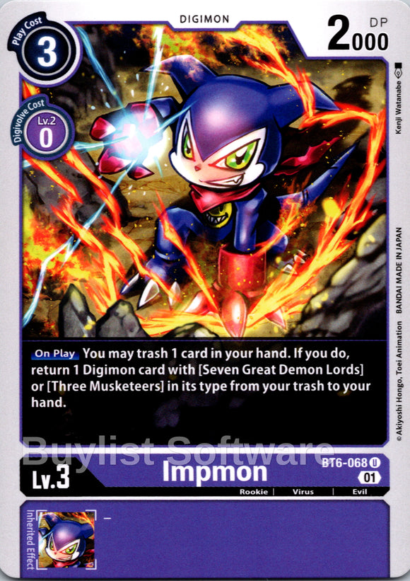 Impmon [BT6-068] [Double Diamond]