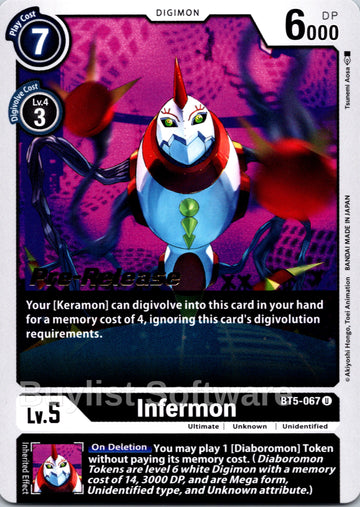 Infermon [BT5-067] [Battle of Omni Pre-Release Cards]