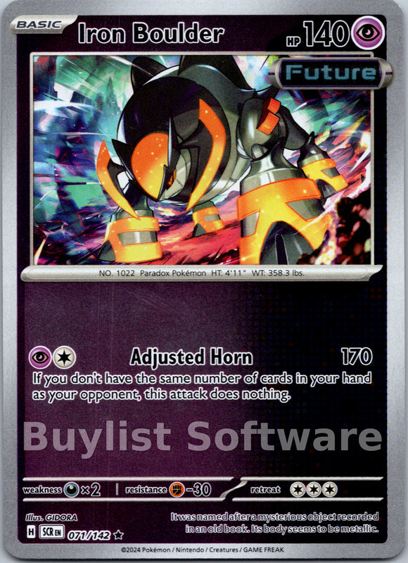 Iron Boulder [071/142] [Stellar Crown] Reverse Holofoil