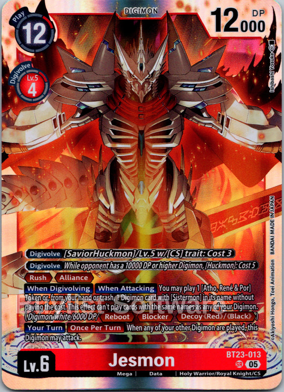 Jesmon [BT23-013 SR] [Hackers' Slumber] Foil