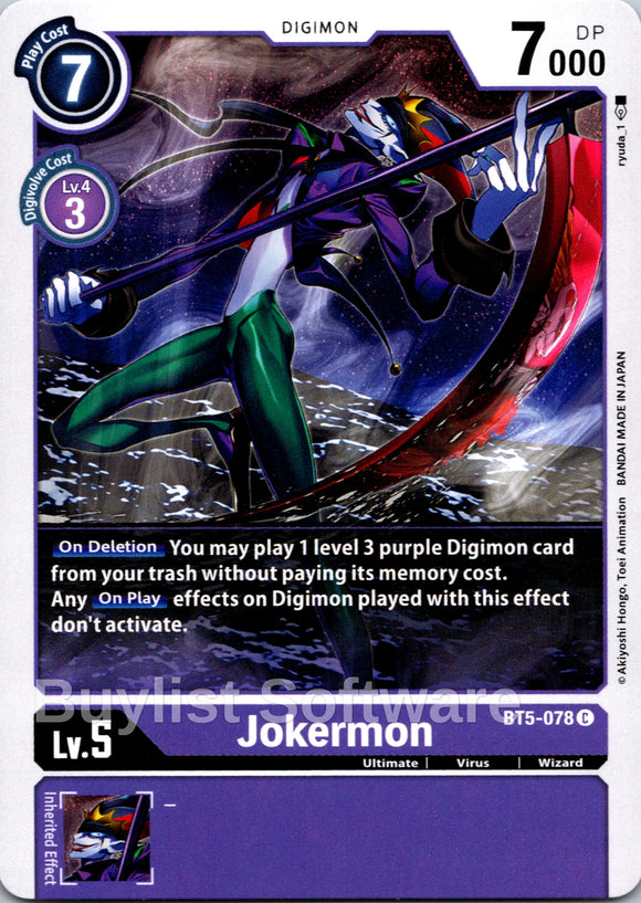 Jokermon [BT5-078] [Battle of Omni]