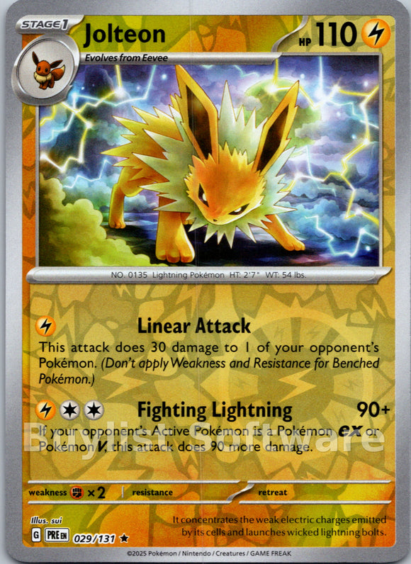 Jolteon [029/131] [Prismatic Evolutions] Reverse Holofoil