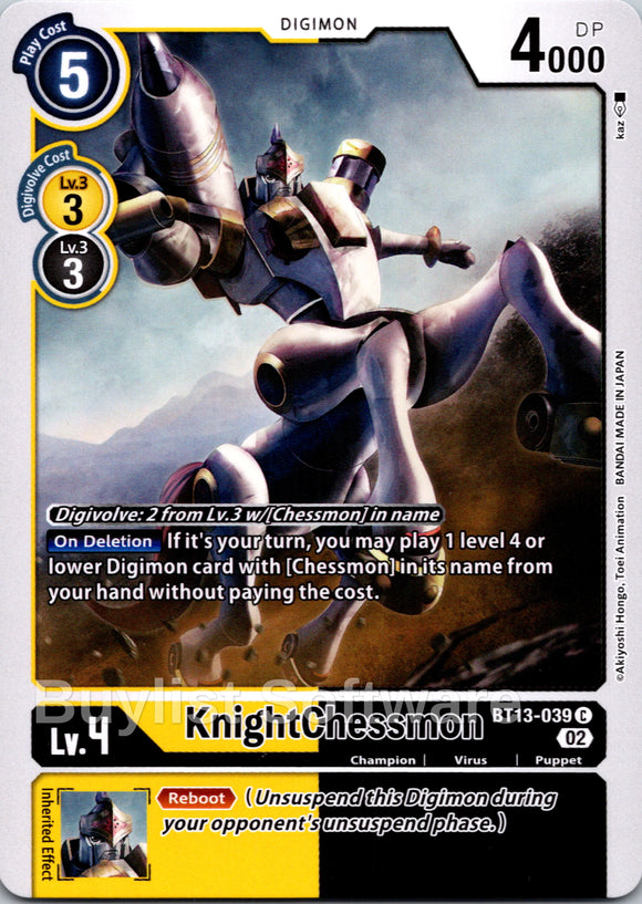 KnightChessmon BT13-039 [BT13-039] [Versus Royal Knights]