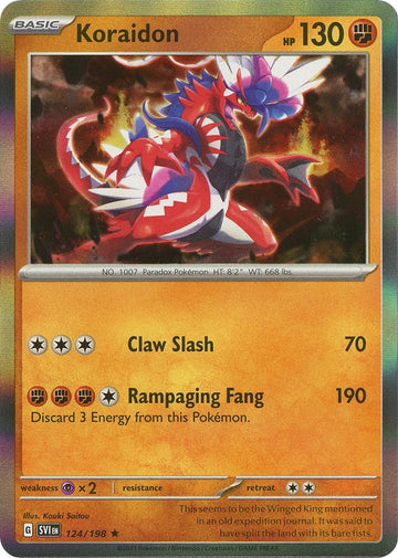Koraidon [124/198] [Scarlet & Violet Base Set] Reverse Holofoil