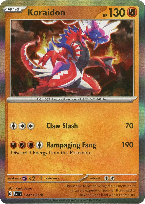 Koraidon [124/198] [Scarlet & Violet Base Set] Reverse Holofoil