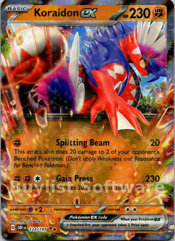 Koraidon ex [124/197] [Obsidian Flames] Holofoil