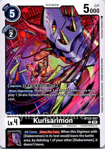 Kurisarimon [BT22-057] [Cyber Eden]