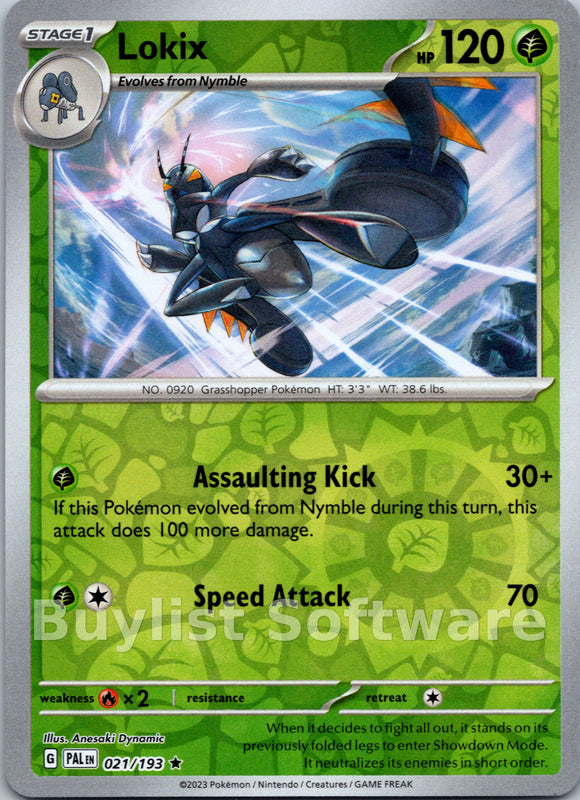 Lokix [021/193] [Paldea Evolved] Reverse Holofoil