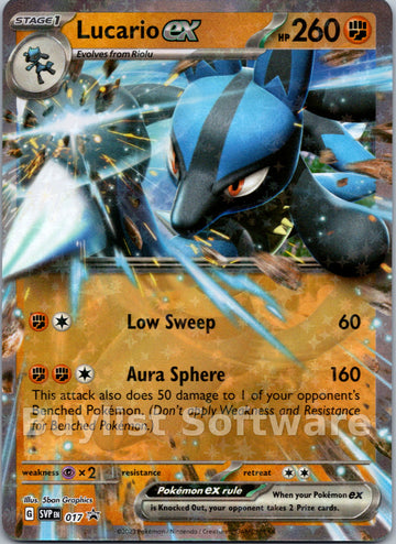 Lucario ex [017] [Scarlet & Violet Promo Cards] Holofoil