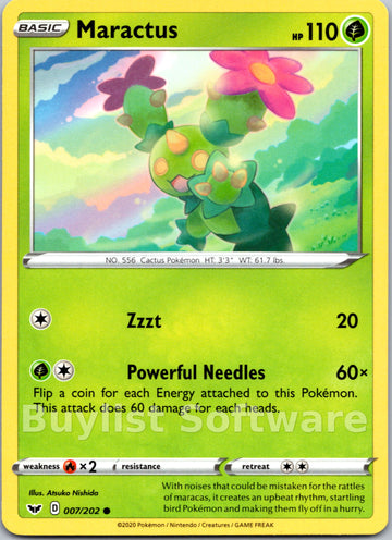 Maractus [007/202] [Sword & Shield Base Set]