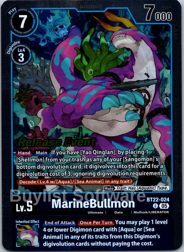 MarineBullmon [BT22-024] [Cyber Eden Release Event Cards] Foil