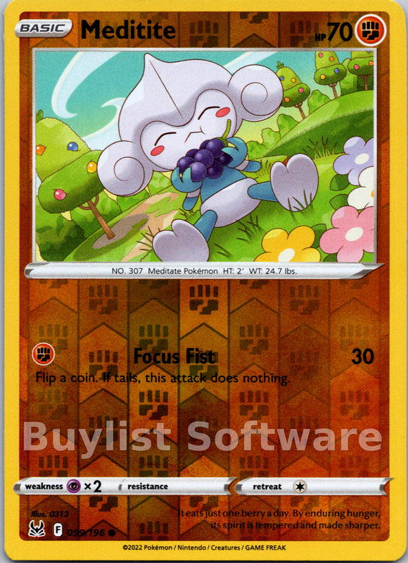 Meditite [099/196] [Lost Origin] Reverse Holofoil