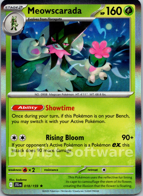 Meowscarada (Cosmos Foil) [018/159] [Journey Together] Holofoil