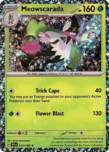 Meowscarada (Sparkle Holo) [015/198] [Scarlet & Violet Base Set] Holofoil