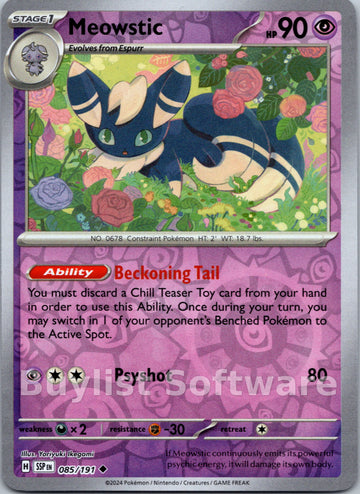 Meowstic [085/191] [Surging Sparks] Reverse Holofoil