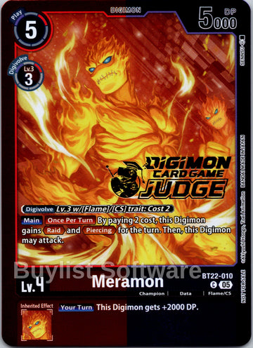 Meramon (Judge Pack 2025 Wave 2) [BT22-010] [Cyber Eden] Foil