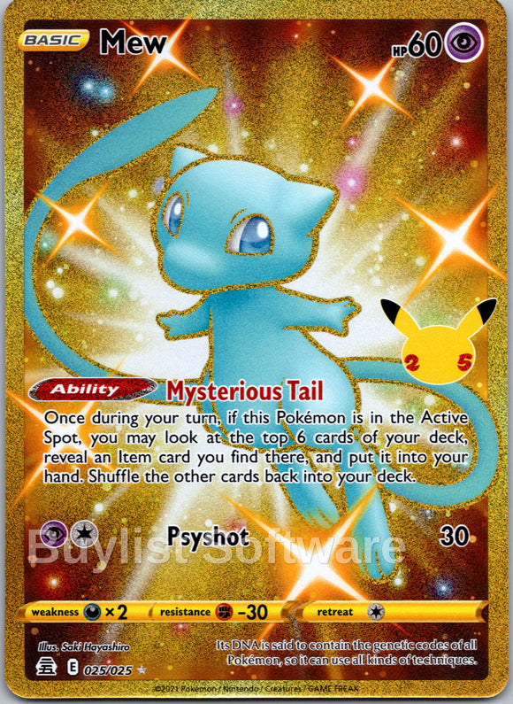 Mew [025/025] [Celebrations] Holofoil