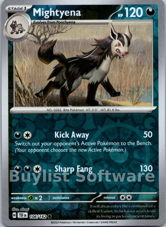 Mightyena [106/162] [Temporal Forces] Reverse Holofoil