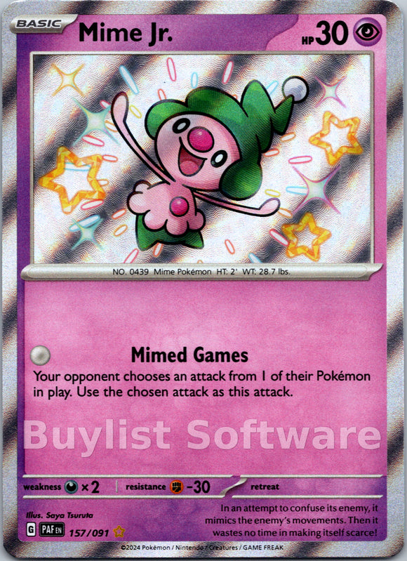 Mime Jr. [157/091] [Paldean Fates] Holofoil