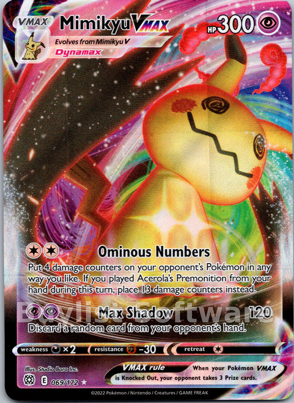 Mimikyu VMAX [069/172] [Brilliant Stars] Holofoil