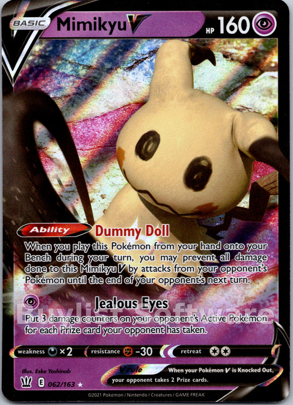 Mimikyu V [062/163] [Battle Styles] Holofoil