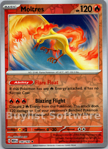 Moltres [146/165] [Scarlet & Violet 151] Reverse Holofoil
