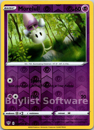 Morelull [079/189] [Darkness Ablaze] Reverse Holofoil