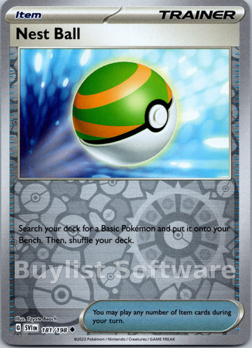 Nest Ball [181/198] [Scarlet & Violet Base Set] Reverse Holofoil