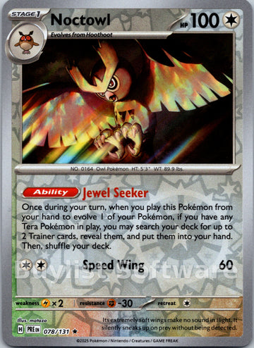 Noctowl [078/131] [Prismatic Evolutions] Reverse Holofoil